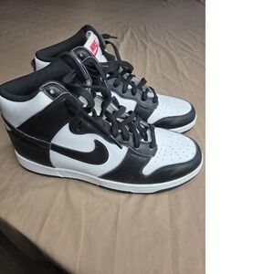 Nike Dunk High Retro Panda Black White Womens Size 10.5 High Top Sneakers